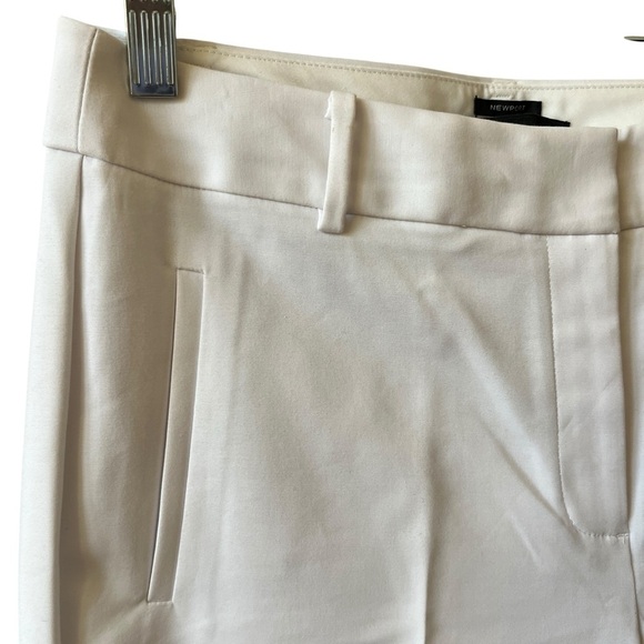 TALBOTS NEWPORT PANTS NWOT 6 WHITE CLASSIC MINIMALIST PREPPY OFFICE CHIC COASTAL - Picture 4 of 11